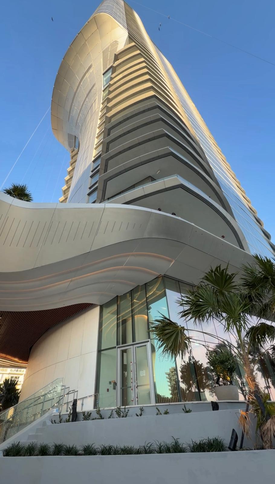 Una Residences completed tower — actual photo March 2026